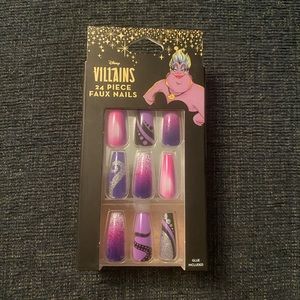 Disney Villains Ursula Press On 24 Piece Faux Nails